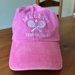 Pink Malibu Tennis club hat